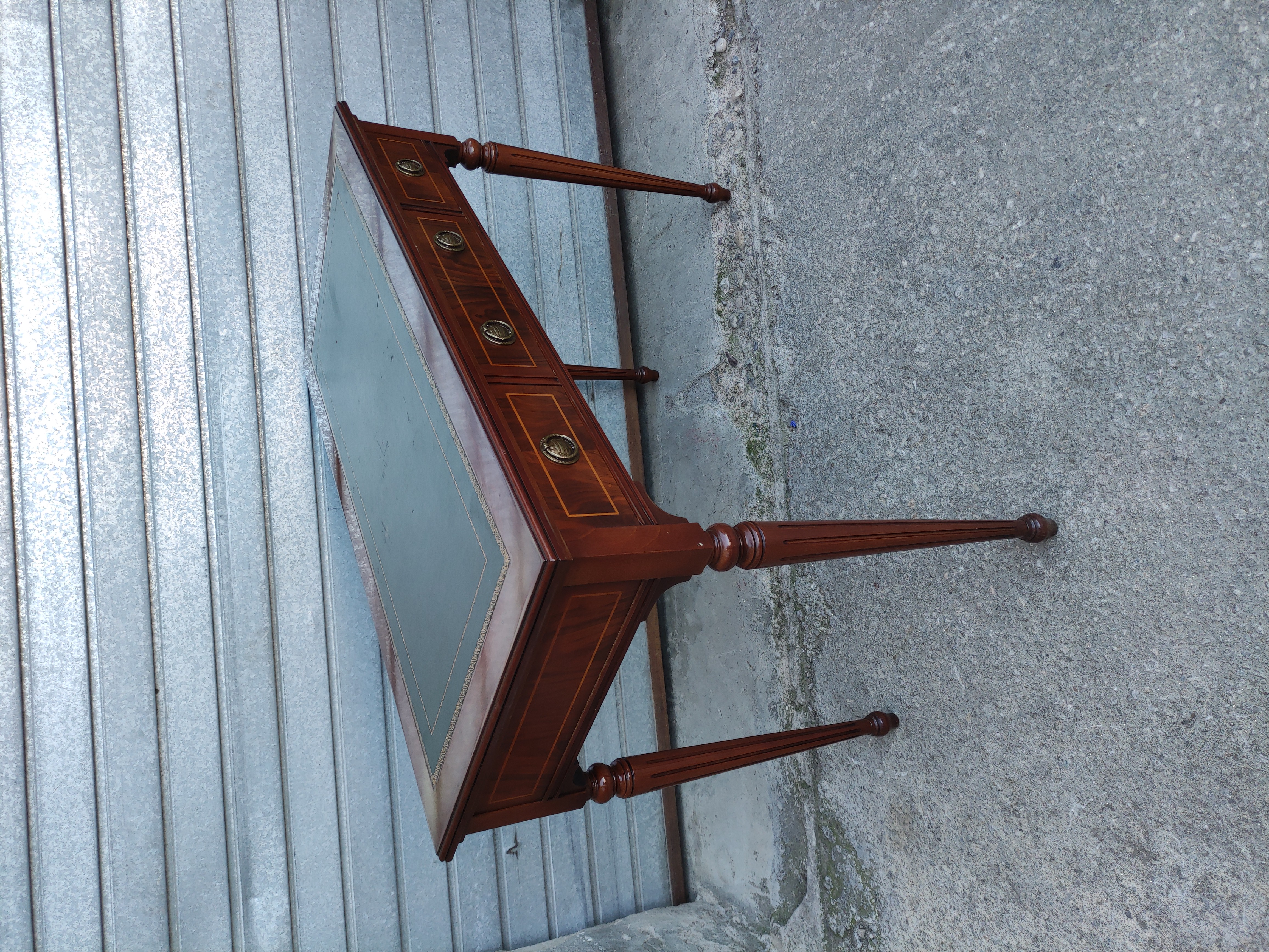 mesa escritorio oficina madera piel 77x104x52 1u